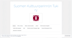 Desktop Screenshot of kulttuuriperinnontuki.com